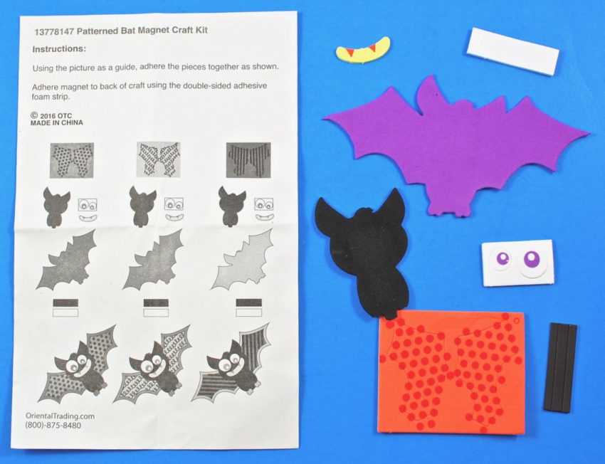 bat magnet craft