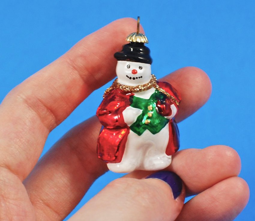 snowman holiday pendant