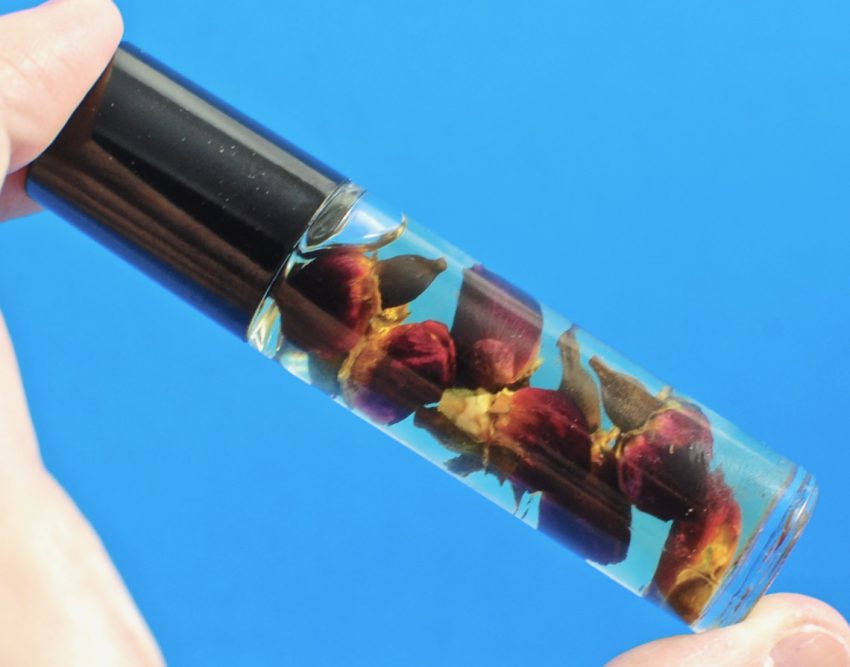rose essential oil roll on