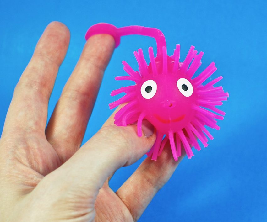 smiley face puffer ball yo-yo