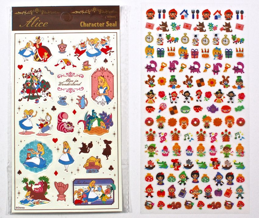 Alice in Wonderland stickers
