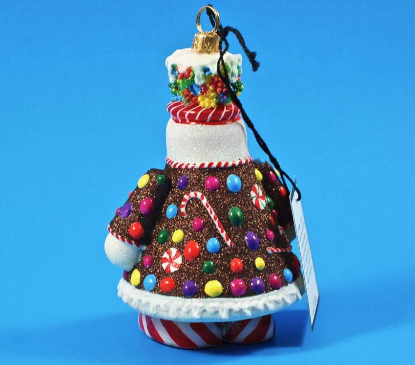 Glitter Joy to the World ornament snowman