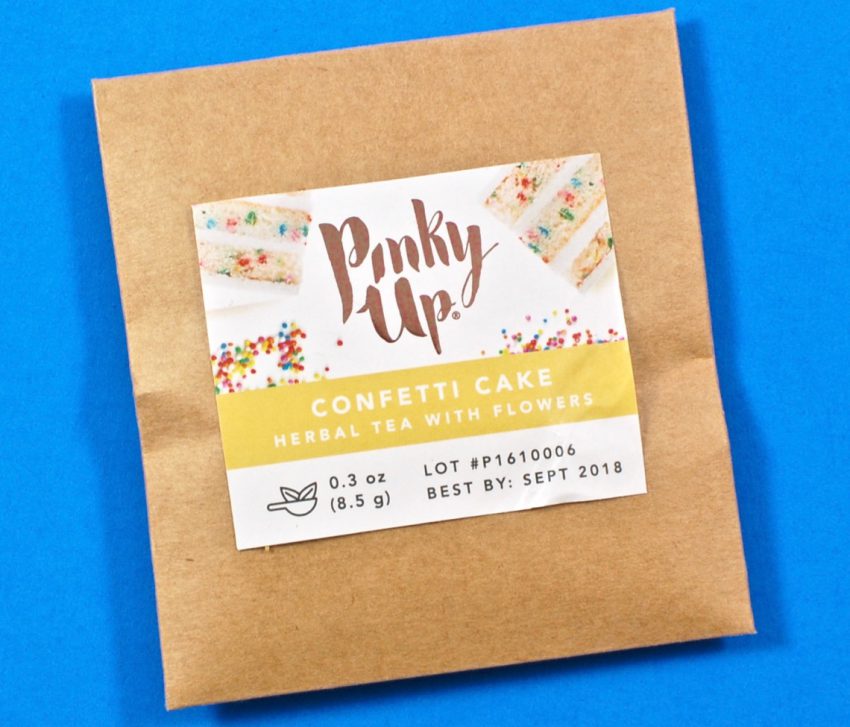 Pinky Up confetti cake tea