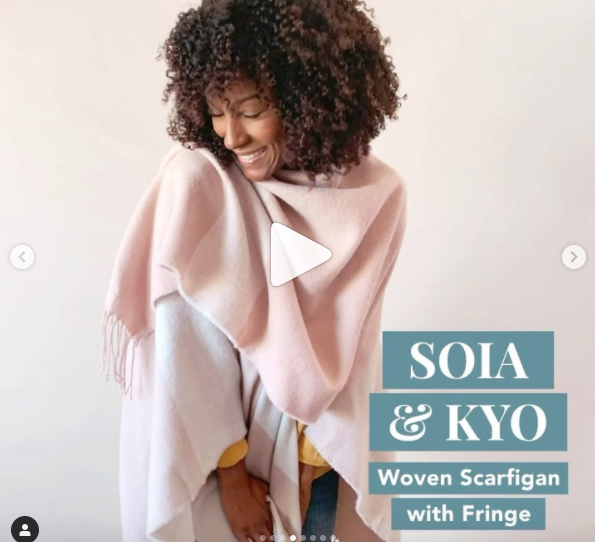 Soia Kyo Woven Scarf With Fringe Fabfitfun