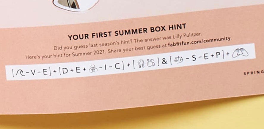 FabFitFun Spring 2021 spoiler